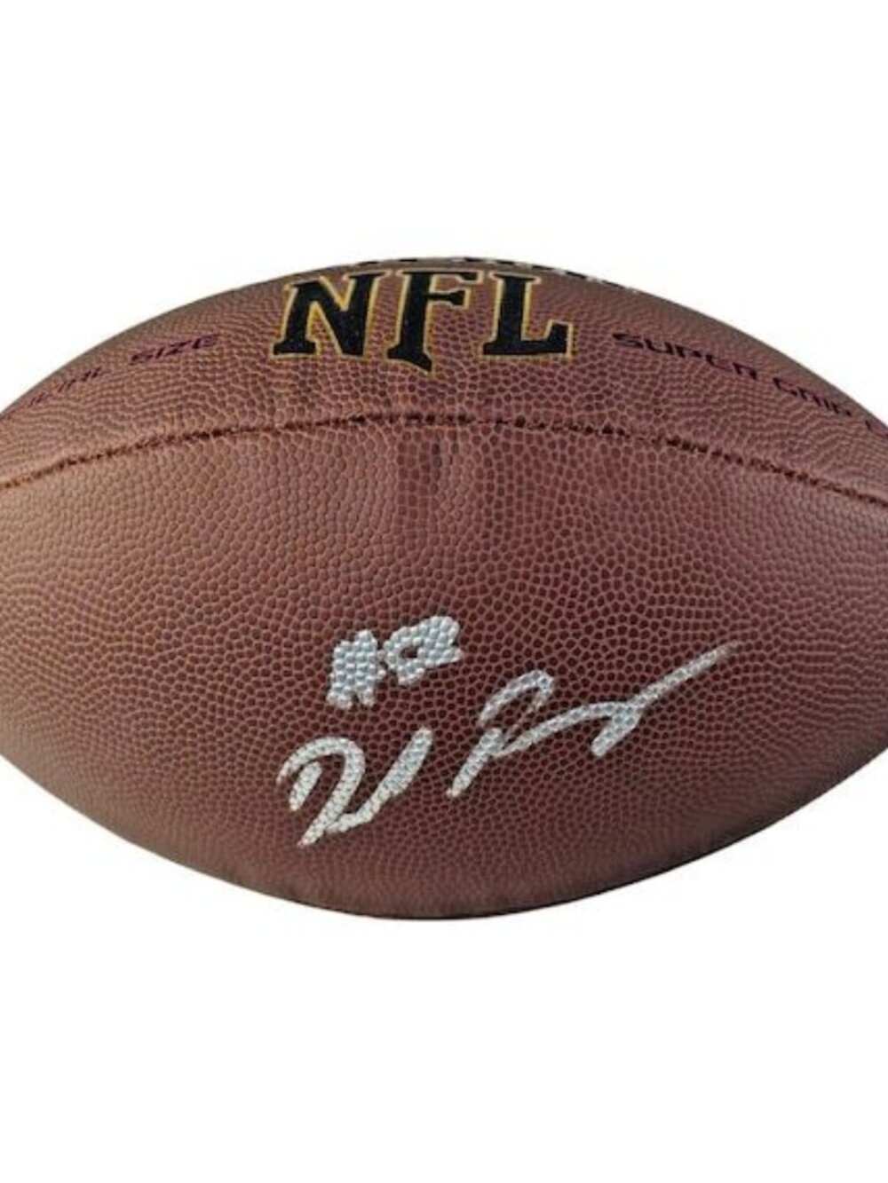 Denzel Perryman Signed Wilson NFL Football Chargers Raiders Texans BAS COA
